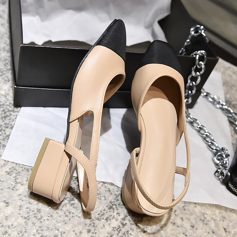 

2020 new high-quality fashion shoes fashion wild luxury shallow mouth banquet women's shoes thick heel women's shoes temperament