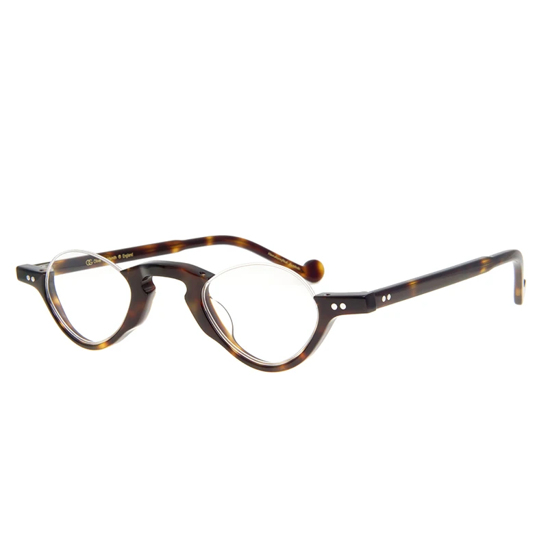 

Retro Classic Transparent Lens Optical Half Frame Glasses Frame Unisex Acetate Glasses Frame Fashion Design