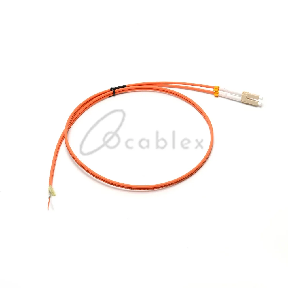 2 ядра бронированный OM2 DX LC UPC 3,0 мм 1 метр бронированный косичка патч-корд соединительный кабель оптический для сети косичка