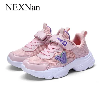 

NEXNan Summer Girls Sneakers For Kids Casual Shoes Boys Sneakers Children Shoes Breathable Mesh Running Trainers Footwear School