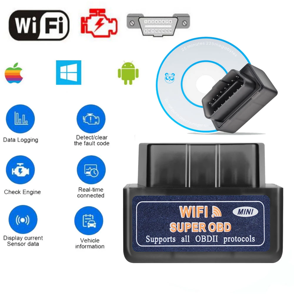 ELM327 Adapter WIFI OBD2 Scanner For Honda Accord Civic ODYSSEY Pilot
