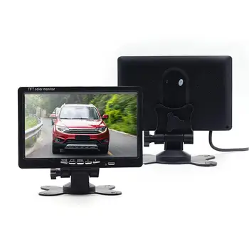 

7 Inch TS7018 Desktop Monitor Digital Screen Desktop Car Monitor with Headrest Mounting Frame New Screen for 12-40v
