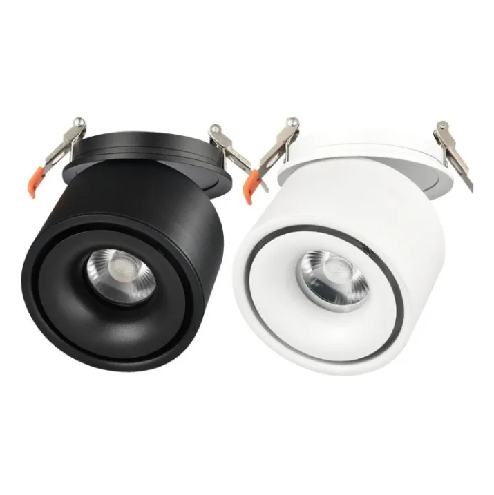 LED Dimmable COB Downlights Ceiling Lamps 9W 12W 15W Foldable And 360° Rotatable Background Spot Lights | Освещение