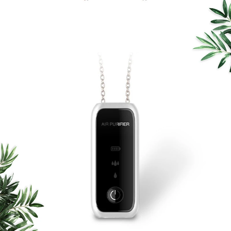 Hanging Neck Air Purifier Wearable Necklace Mini Portable Freshener