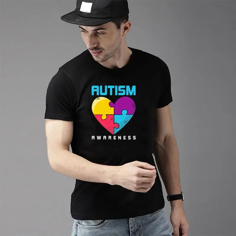 

fashion Autism Awareness tshirt plus sizes s-26xl Original t shirts Unisex men and women t-shirts