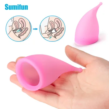 

Sumifun Medical Silicone Menstrual Cup for Lady Tempon Period Cup Copo Menstrual De Silicone C1840