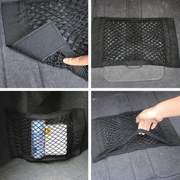

Storage Storage bag Mesh Bag 40 x 25 cm Black 1pc Universal Double-layer