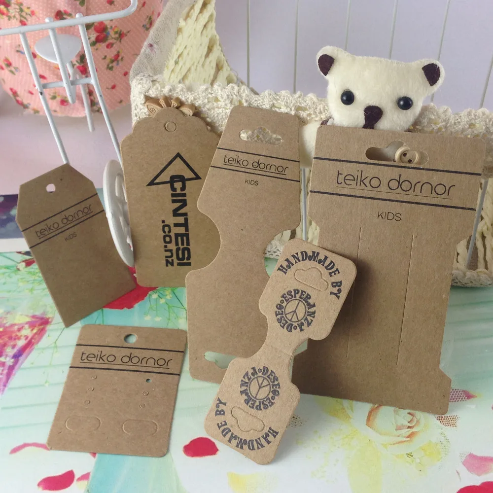 

Kraft Paper Customize Tag Card Handmade Lovely Gift Card Personalized Design Wedding Event Decortion Card Can Customize Logo