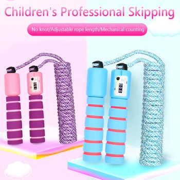 

8.5ft Jump Rope with Counter Adjustable Adults Kids Sports Fitness Skipping Rope Exerciser Equipments Gym Training