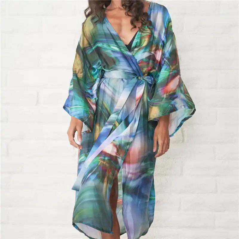 kimono wrap dress plus size