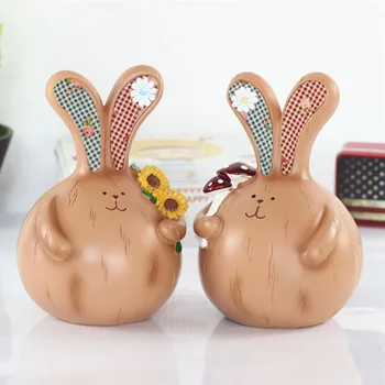 

Cartoon Piggy Bank Creative Garlic Rabbit Piggy Bank Children's Birthday Gift Desktop Meter Box Ornaments Coin Bank Cash Box