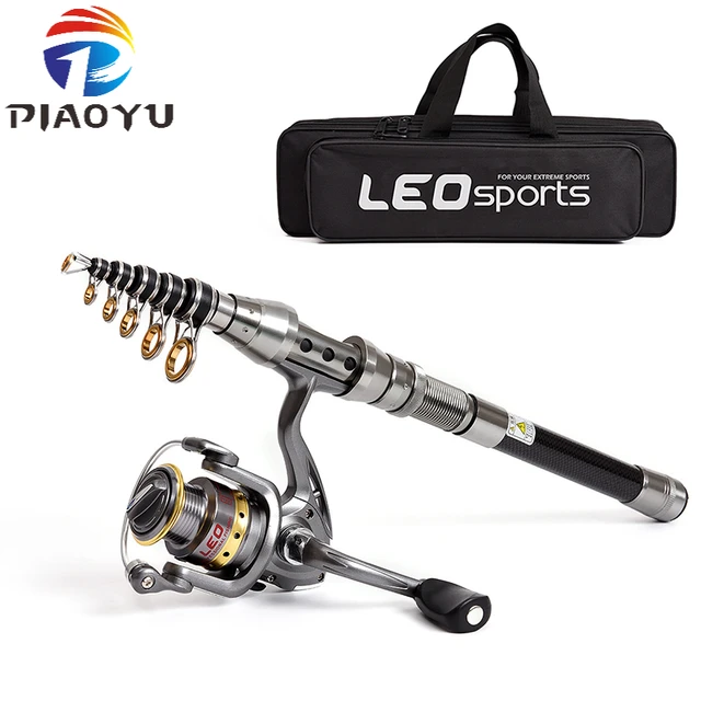 Fishing Rod and Reel Combo, Carbon fiber Telescoping Fishing Pole  Collapsible Portable Travel Kit with Carrier Bag for Freshwate - AliExpress