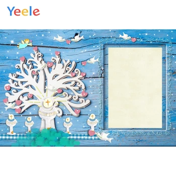 

Yeele Vinyl Photophone The First Communion Cup Wooden Board Baby Backdrop Background Photography For Props Photo Shoot Photozone