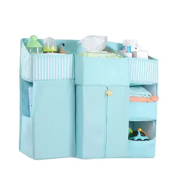 

Crib Baby Essentials Storage Bags Multifunction Portable Detachable Hollow Board Design Durable Removable Cradle Bags