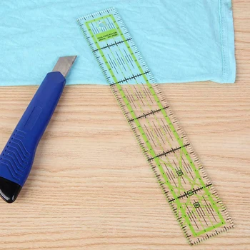 

Double-color Ruler Handmade Quilting Yardstick Cloth Tools Acrylic Sewing Patchwork Ruler Tailors Feet Put Yardstick Cutting