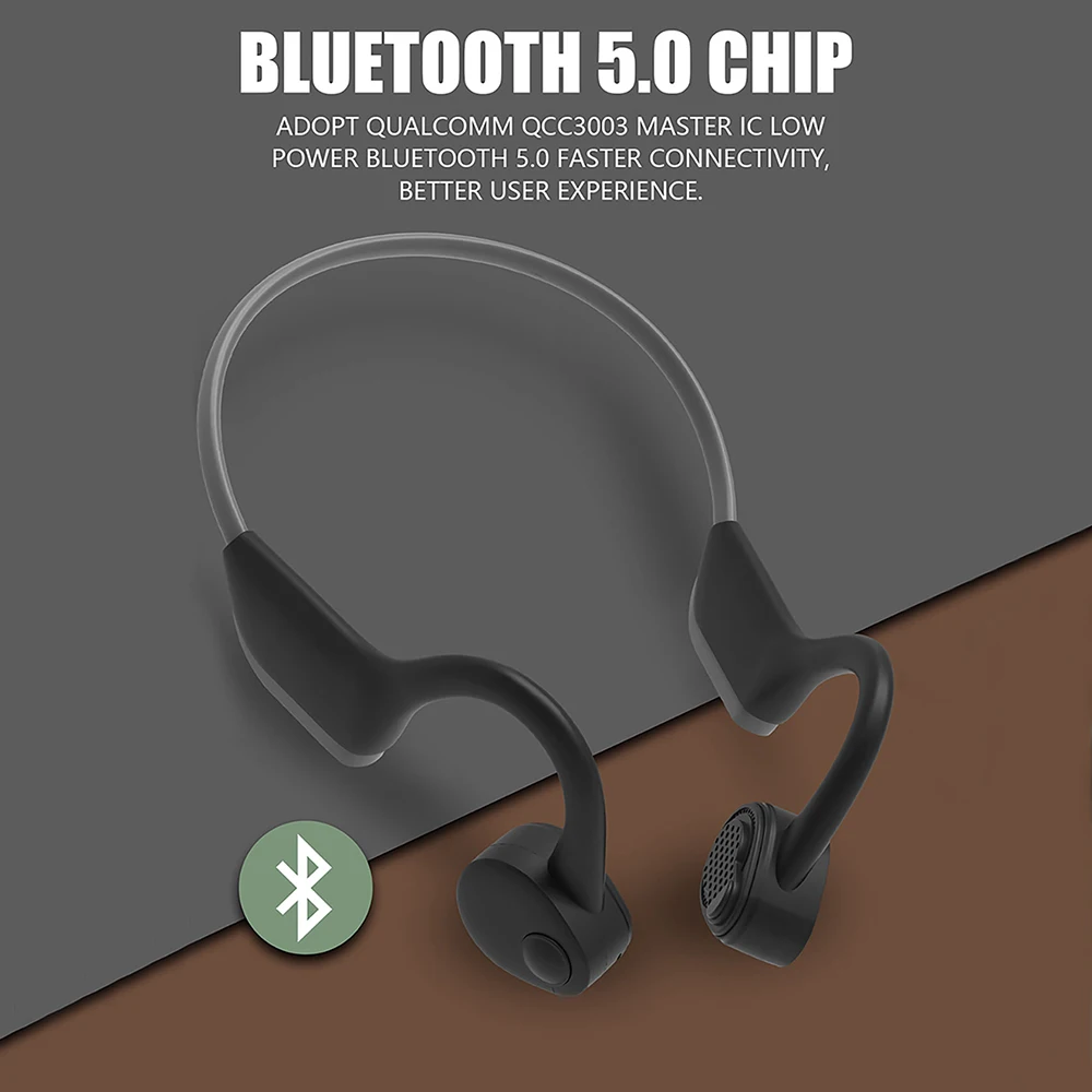 Костной проводимости наушники Bluetooth 5,0 стерео беспроводные наушники IP56 Водонепроницаемая Пылезащитная Спортивная гарнитура J20