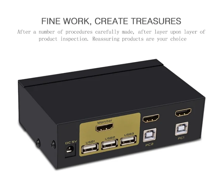 4 порта HDMI Kvm переключатель с USB& Autoscan 4 в 1 выход коммутатор для ПК МОНИТОР клавиатура мышь сервер ноутбук DVR Мини ПК