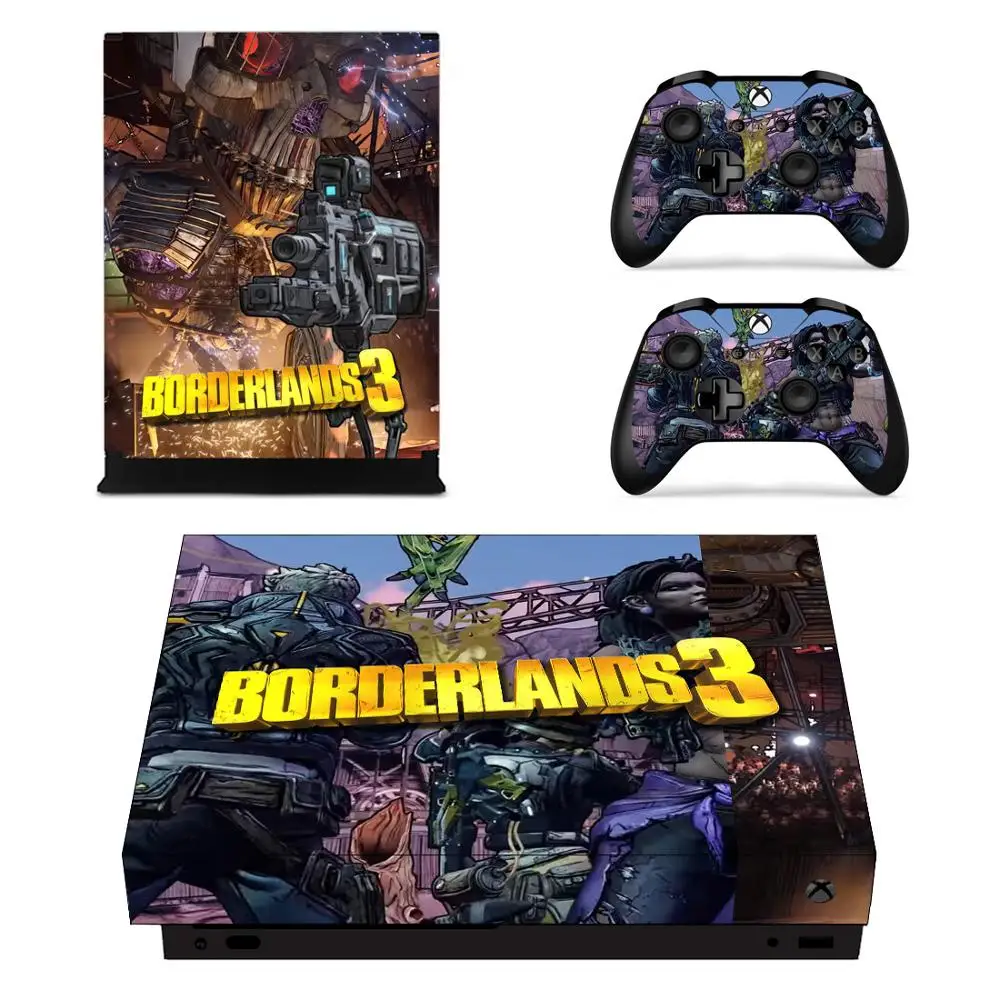 Borderlands 3 полных лицевые панели консоль для кожи& Наклейка на контроллер для Xbox One X Xbox Slim консоли+ контроллер кожи Стикеры