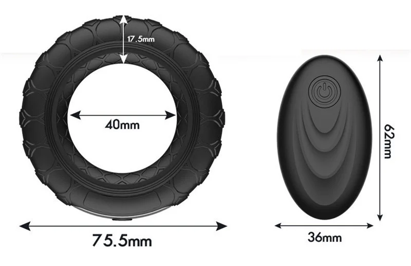 Vibrator Penis Ring Silicone Cock Rings Dick Vibrator Male Penis Massage Sex Toys For Men Remote Control 10 Speed Time Delay (4)_副本.jpg_.webp