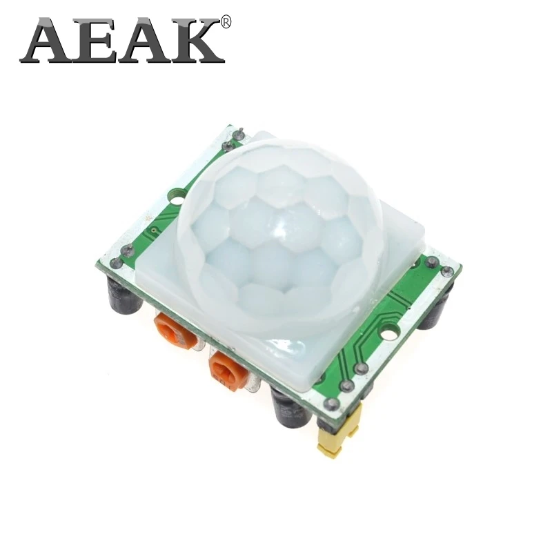 AEAK HC-SR501 Отрегулируйте инфракрасный ИК-пироэлектрический инфракрасный PIR модуль датчик движения модуль детектора мы являемся производителем - Цвет: SR501