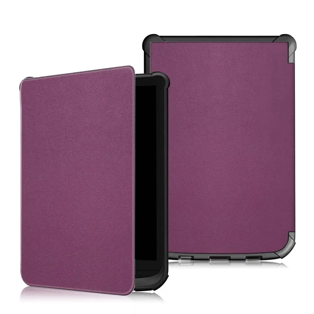 PKB627-TPU-Purple Чехол для Pocketbook 627 616 632 тонкий магнитный чехол для электронной книги Pocketbook Touch Lux 4/Touch HD 3/Basic Lux 2 Чехол - Цвет: PKB627-TPU-Purple