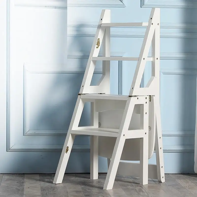 Кухонная лестница Marches Dobravel складной Плетеный Tangga Lipat Escalera Madera стремянка стул Escabeau Escaleta ступенчатый стул - Цвет: Number 16
