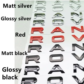 

ABS Chrome Car Styling Trunk Logo Letters Emblem Badge Sticker Cover For Range Rover Sport Evoque