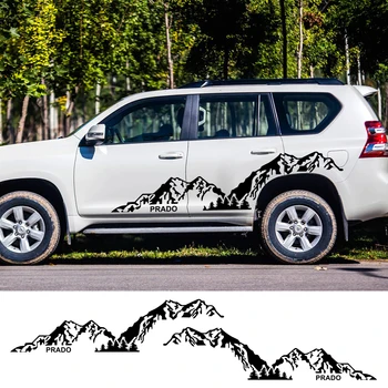 

2pcs For Toyota Prado Car Stickers Auto Door Side Styling Sport Vinyl Film Racing Decals DIY Automobiles Car Tuning Accessories