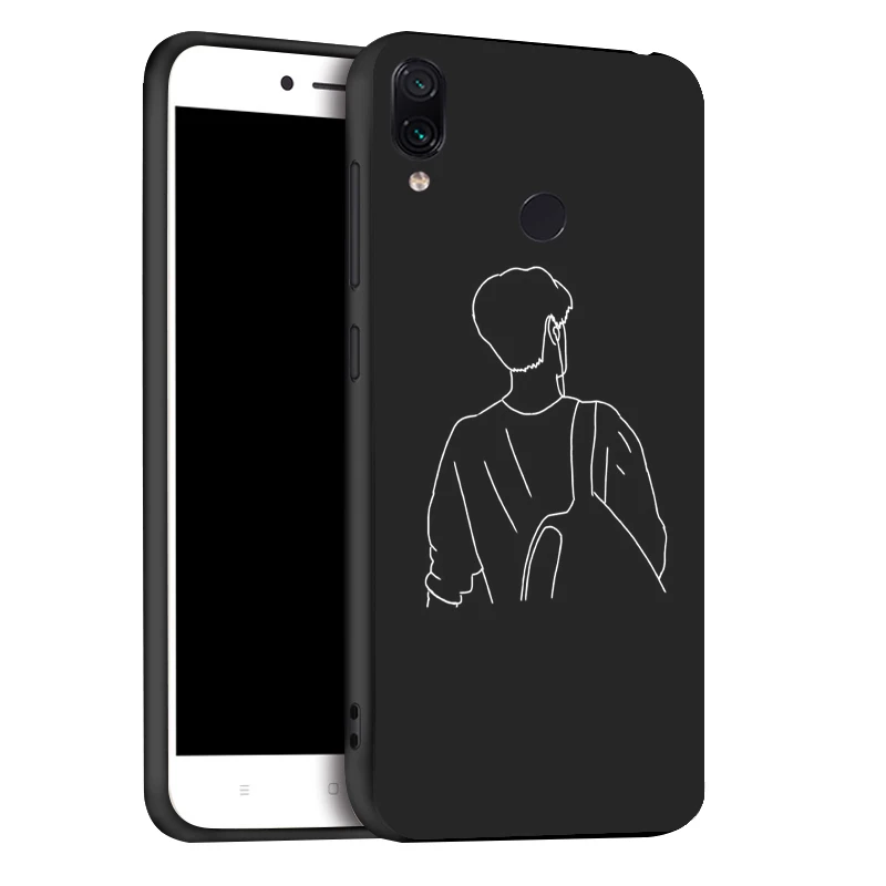 X068 Ojeleye чехол для Xiaomi Redmi Note 7 чехол Модный Черный силиконовый чехол для Xiaomi Redmi 7 7a Note 5 8 Pro 5a Prime S2 чехлы - Цвет: X068