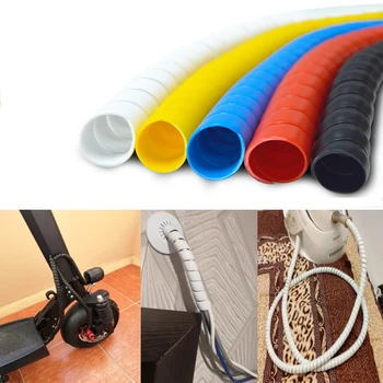 

10/14mm 2m Line Organizer Pipe Protection Spiral Wrap Winding Cable Wire Protector Cover Tube #125