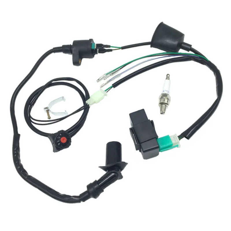 Оплетка для проводов Kill Switch катушка зажигания CDI для Thumpstar 50cc-160cc SSR Kick Start Pit Dirt Bike катушка зажигания