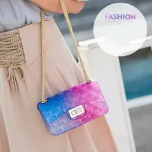 Сумки через плечо для женщин прозрачные ПВХ чехлы Модные женские цепи Наплечная Сумка Пластиковая Сумка Tote Женская сумка