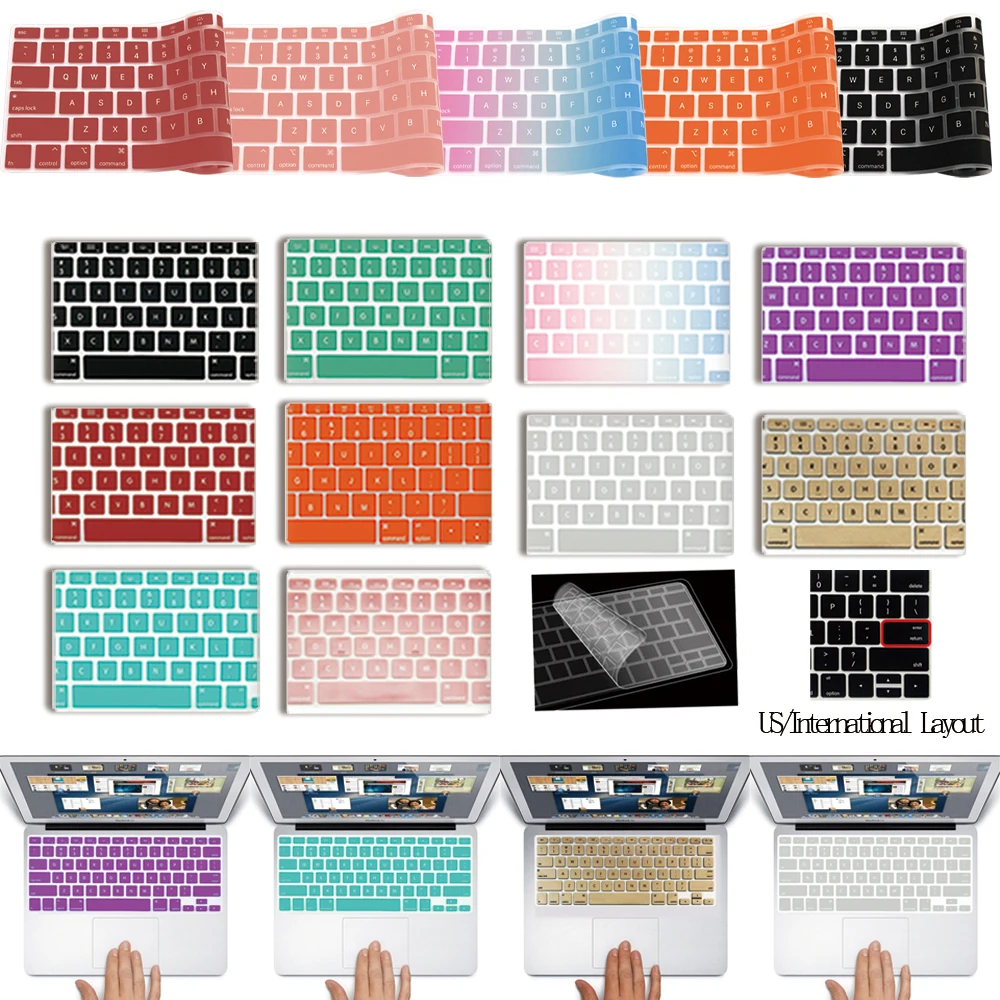 Adesivi Per Tastiera Per Apple Macbook Pro 16 "A2141/Macbook Pro 13" A2251/A2289 2020/A2338 (M1) 2020 Cover In Silicone