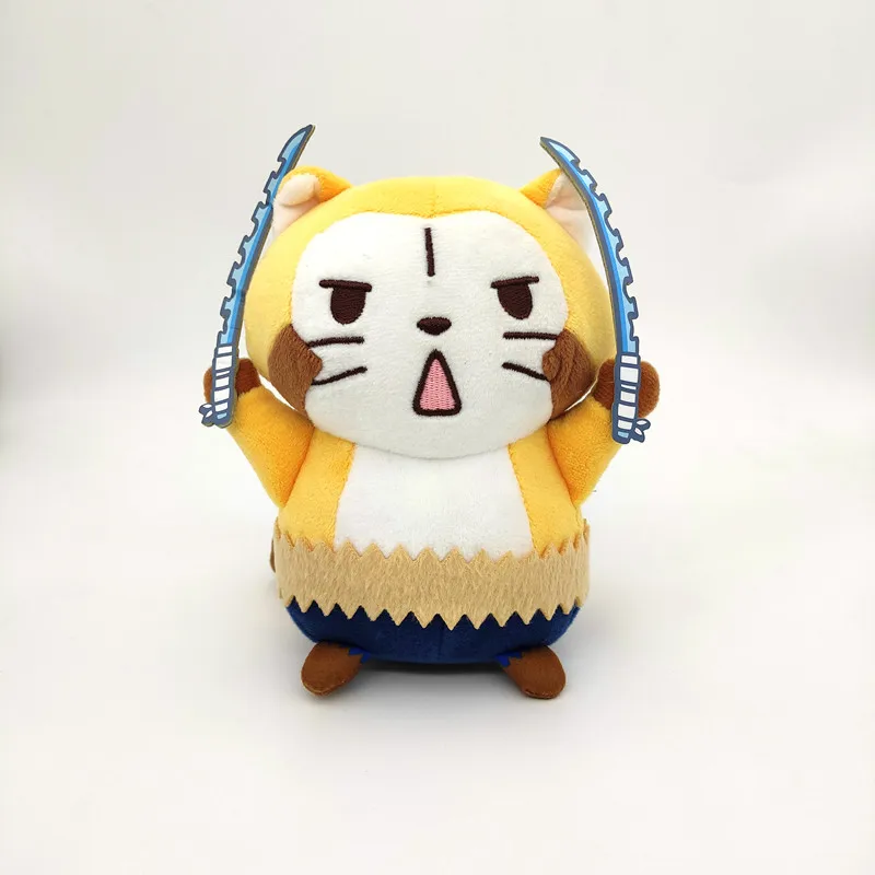 Japan Comic Demon Slayer Cartoon Characters Hashibira Inosuke Plush Toy Stuffed Dolls 16cm KIds Gift