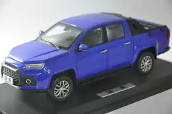 1:18 литья под давлением модель для JMC Yuhu 7 2018 синий пикап Игрушечная машина из сплава миниатюрный коллекция подарок грузовик китайский бренд