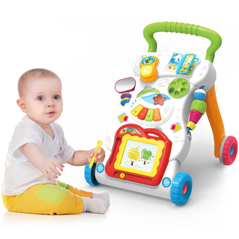 

Emperor Children Smart Music Baby Walker Early Childhood Infant Multi-functional Adjustable Speed Anti-Falling Cart Baby Walker