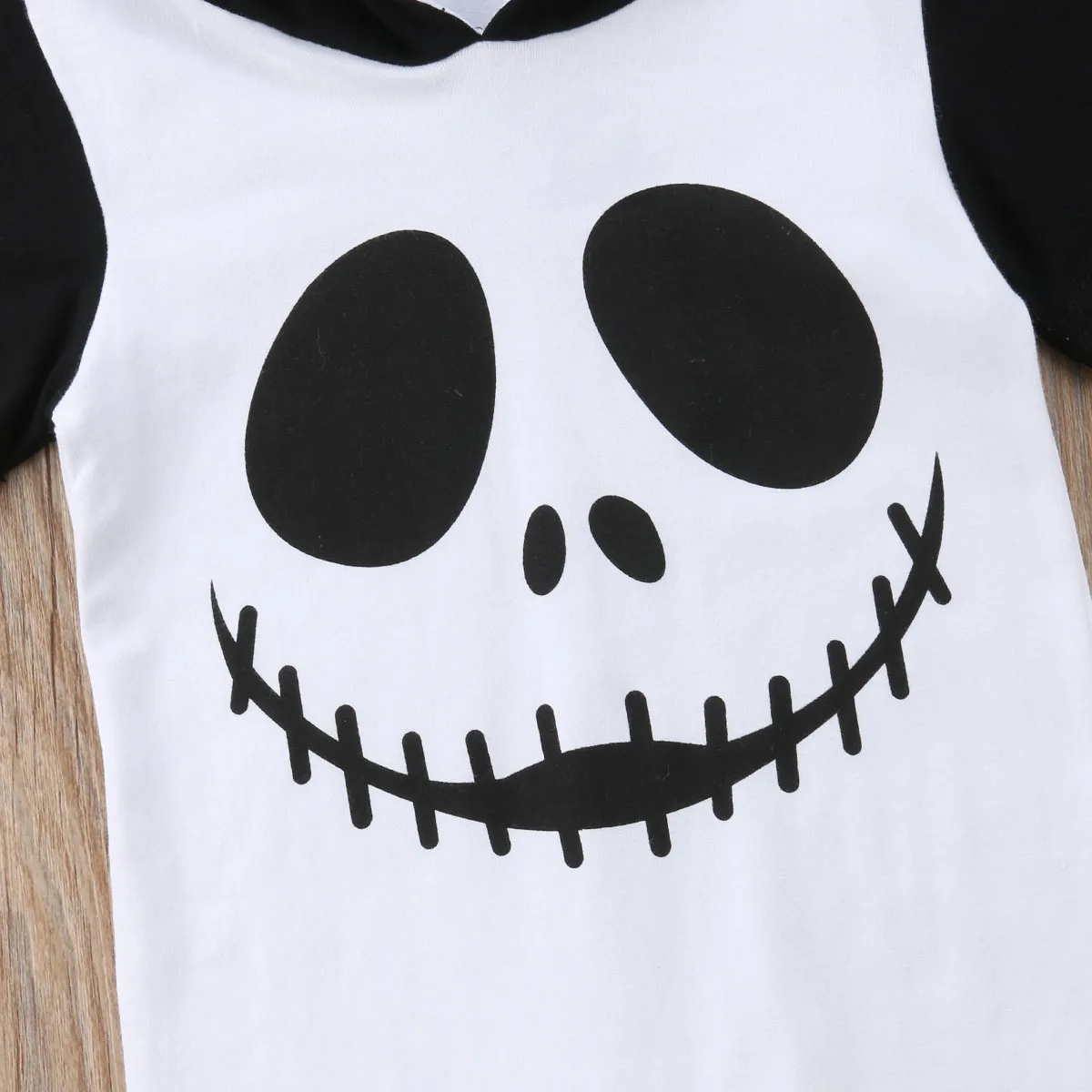 Infant Newborn Baby Boy Girl Halloween Costume Ghost Hooded Romper Jumpsuit Black Bebe Boys Girls Rompers Clothes Outfits