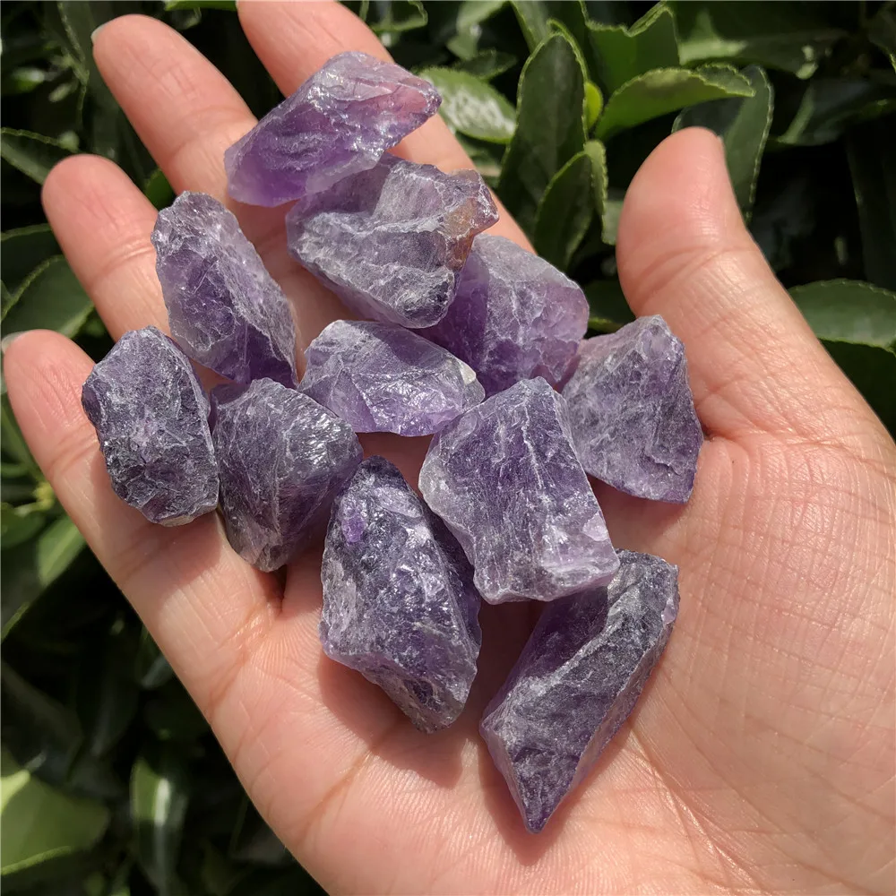 

5 Pcs Natural Amethyst Rough Stone Raw Mineral Specimen Crystal Reiki Healing Stone Home Decoration Ornament Jewelry Gift