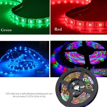 

USB Light Strip LED String LED Strip Party Computer Night Lamp 3 Keys TV Backlight Super Bright Home Lighting Kitchen