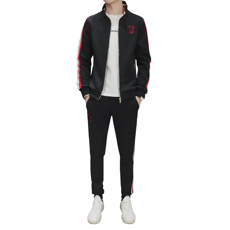 

New Style Sports Set Couples Sports Casual Wear Set Plus-sized Menswear Long Sleeve Outdoor Running Two-Piece Set