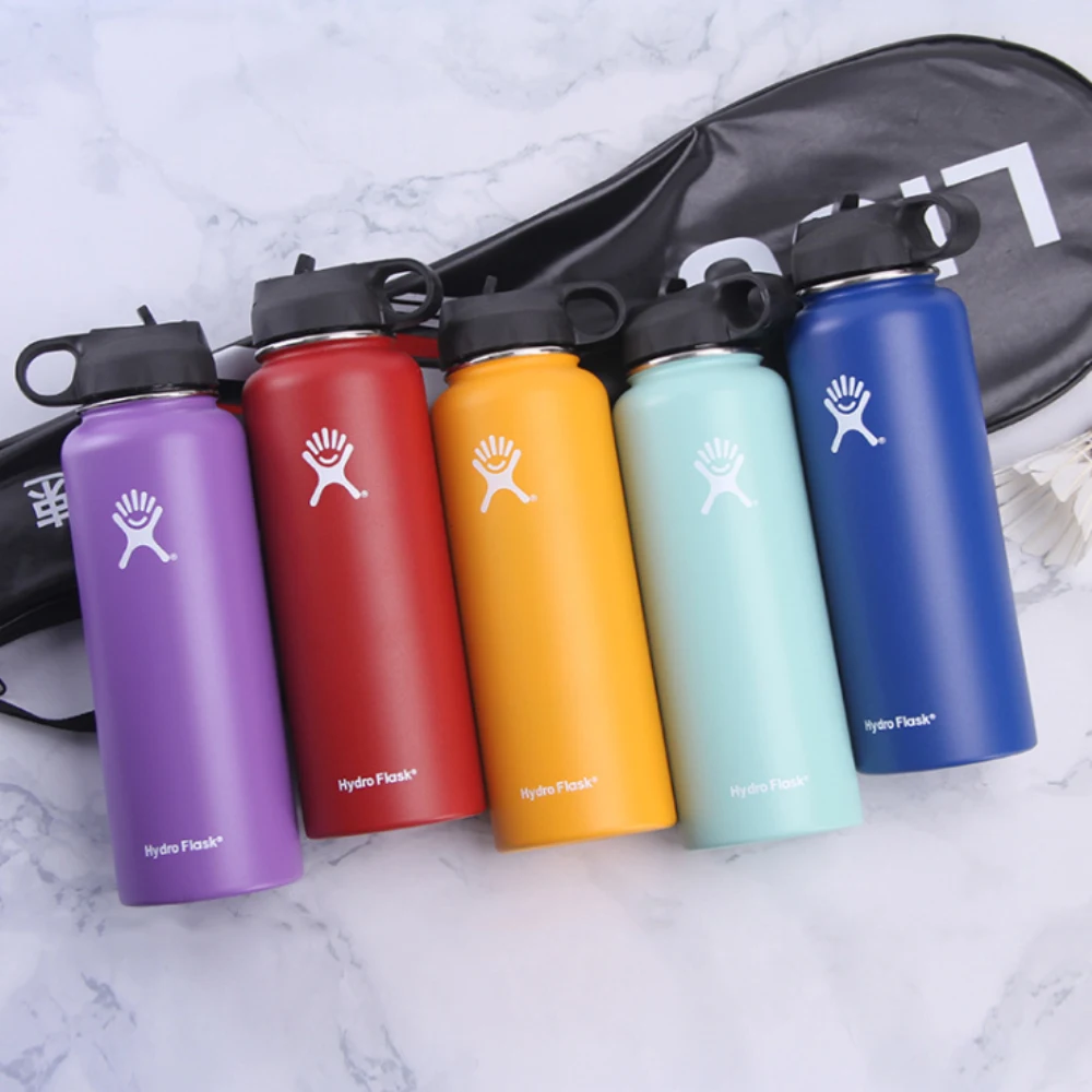 

Hydro Flask Water Bottle - Stainless Steel & Vacuum Insulated - Wide Mouth with Straw Lid - Multiple Sizes & Colors