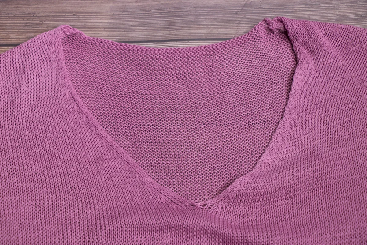 WYHHCJ, сексуальный вязаный свитер в полоску с v-образным вырезом, женский свитер для зимы и осени, Повседневный свитер размера плюс, топы с длинным рукавом, пуловер, джемпер