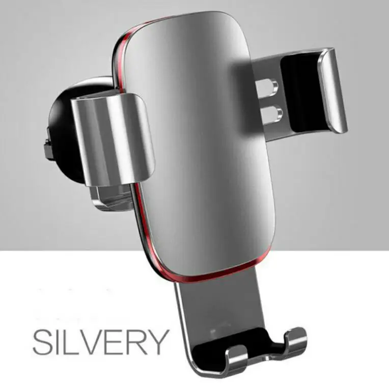 silver Интеллектуальный универсальный держатель телефона для iPhone X XR XS Max 7 8 Plus Gravity автомобильный держатель телефона для samsung S8 S9 держатель для gps-навигатора в автомобиль - Цвет: silver