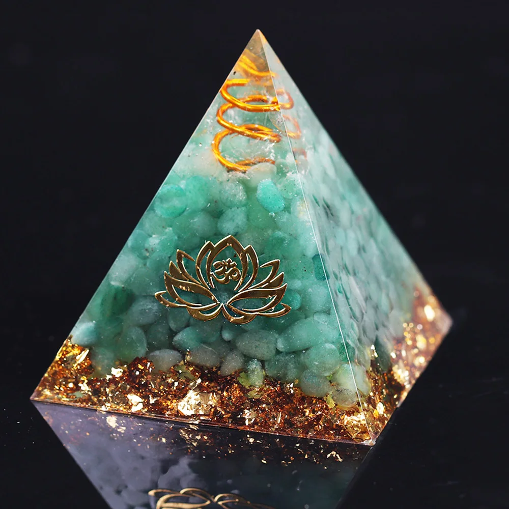Orgonite пирамиды преобразователь энергии Orgone смолы Природный Гравий Камни баланс