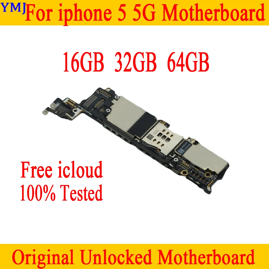 Материнская плата для iphone 5 16 ГБ 32 64 с полными чипами 100% Оригинал разблокирован