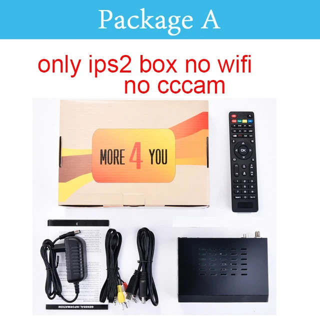 Satxtrem IPS2 IP ТВ спутниковый ресивер ТВ цифровой декодер рецептор DVB S2 Full HD 1080P 4K MT7601 Wifi Cccam спутниковый ресивер - Цвет: only box