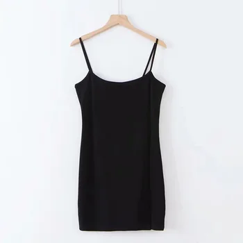 

European and American-Style Summer BM Slim Fit Versatile Strap Skirt Women's Clothing Ins Hot Selling Sexy Side Slit Dress