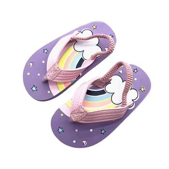 

Baby slippers cute elastic beach shoes children boys and girls lightweight and soft sandals, slippers, dual-use 1-6 Y