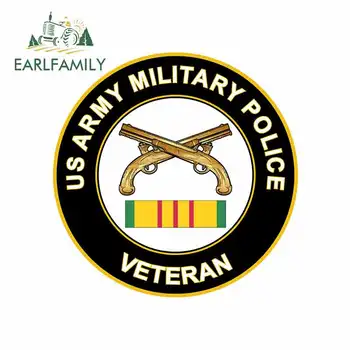 

EARLFAMILY 13cm x 13cm for US Army Military Police Veteran Sign Funny Car Stickers RV VAN DIY Fine Decal Vinyl JDM Accessories