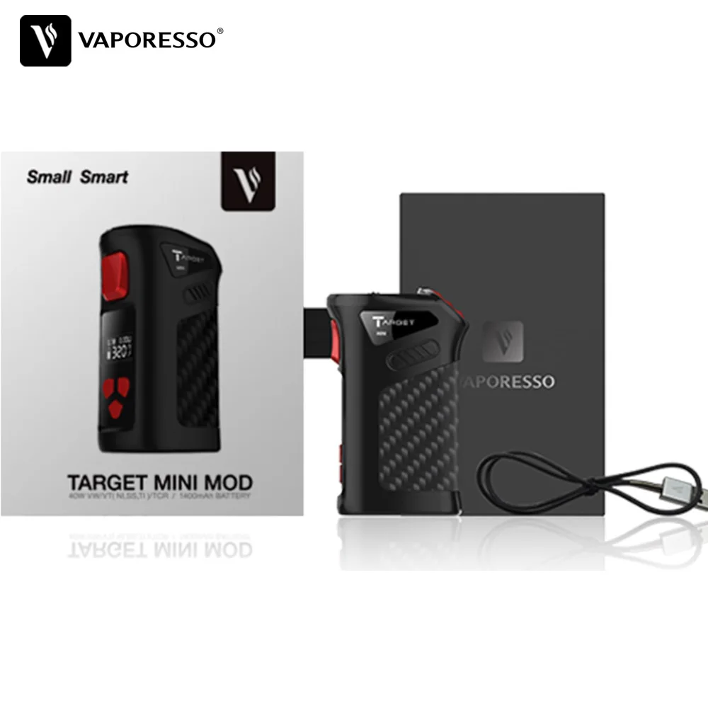 Оригинальный Vaporesso Target Mini Kit вейп 40 Вт TC бокс мод с резервуаром Guardian 1400 мАч
